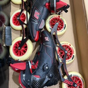 K2-  125mm MOD Inline Skates - Black and Red men/boy size 8